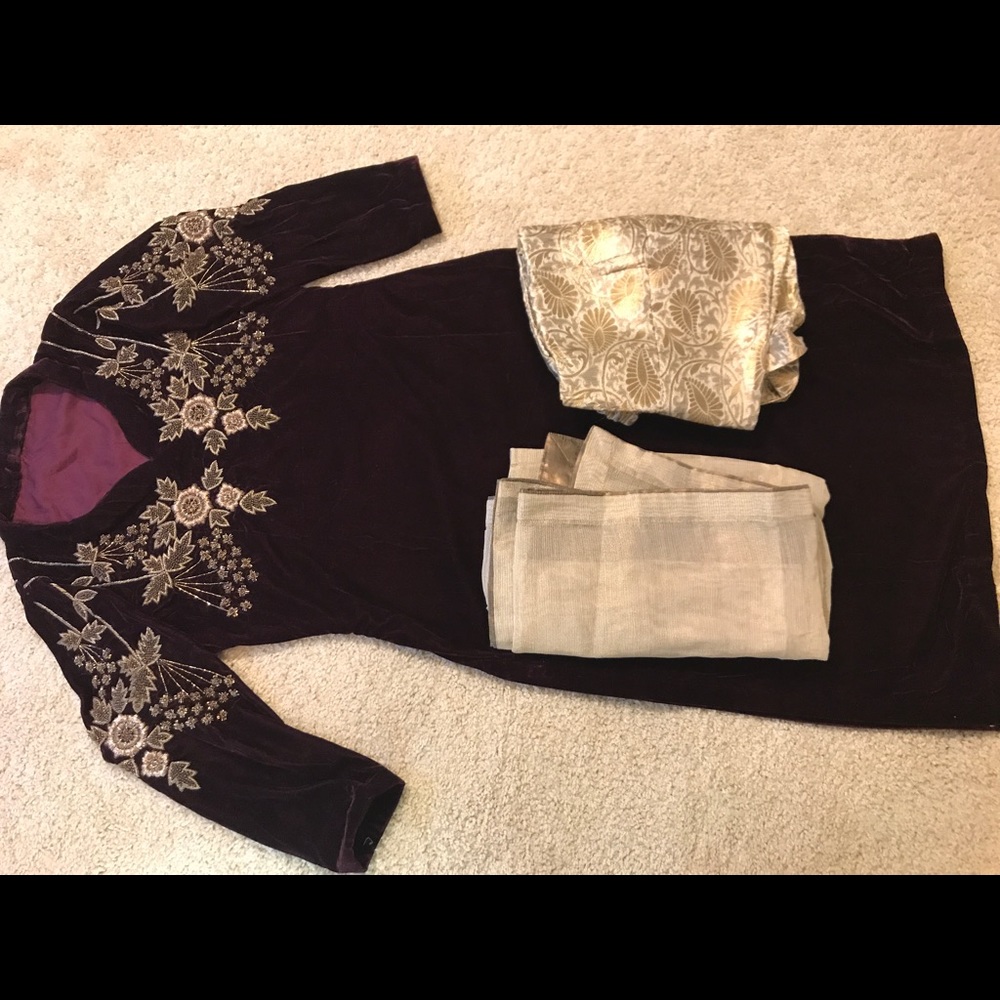 3 piece velvet suit